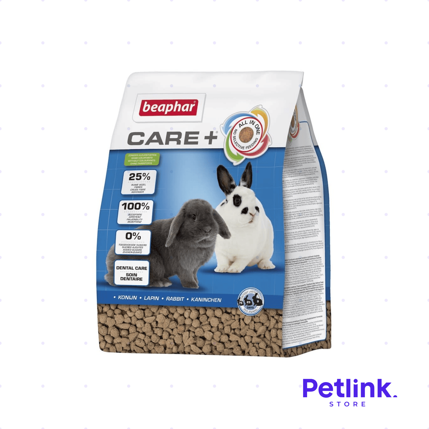BEAPHAR CARE ALIMENTO SECO PARA CONEJO ADULTO BOLSA 1.5 KILOS