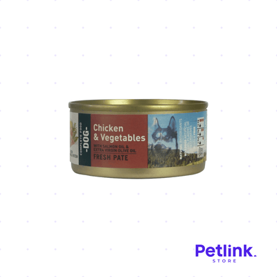 BRAVERY ALIMENTO HUMEDO PERRO TODAS LAS RAZAS RECETA POLLO Y VEGETALES LATA 80 GRAMOS