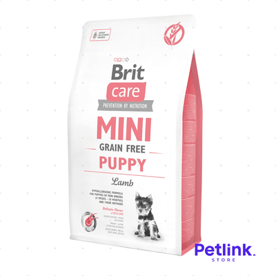 BRIT CARE ALIMENTO SECO PERRO CACHORRO RAZA MINIATURA FORMULA CORDERO LIBRE DE GRANO BOLSA 2 KILOS