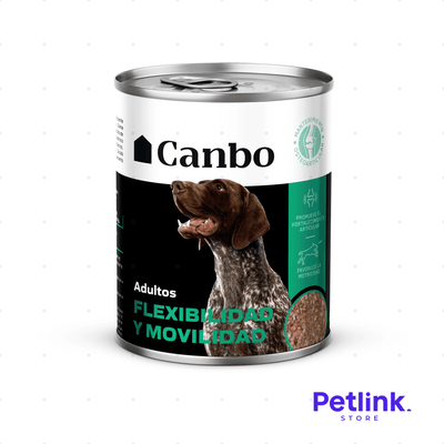 CANBO ALIMENTO HUMEDO PERRO ADULTO PATE FLEXIBILIDAD Y MOVILIDAD LATA 330 GRAMOS