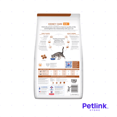 HILLS PRESCRIPTION DIET KIDNEY CARE K/D ALIMENTO SECO GATO CUIDADO RENAL BOLSA 1.81 KILOS