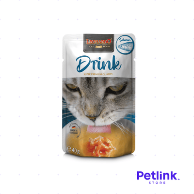 LEONARDO DRINK ALIMENTO HUMEDO GATO ADULTO SOPITA RECETA SALMON SOBRE 40 GRAMOS