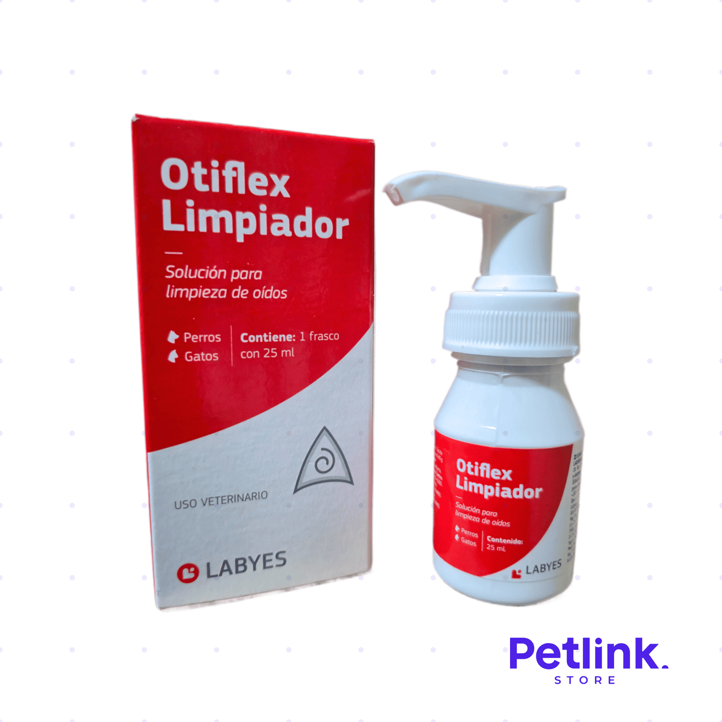 OTIFLEX LIMPIADOR SOLUCION PARA LIMPIEZA DE OIDOS PARA PERROS Y GATOS FRASCO 25ML