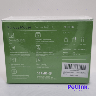 PETGEEK JUGUETE ELECTRONICO RATON INTERACTIVO PARA GATOS