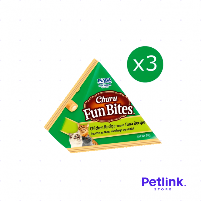 CHURU FUN BITES SNACK PARA GATOS SABOR POLLO CON ATUN