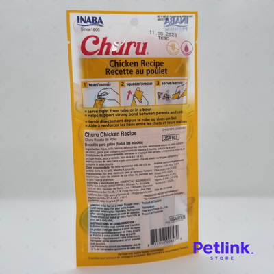 CHURU SNACK HUMEDO PARA GATOS SABOR POLLO