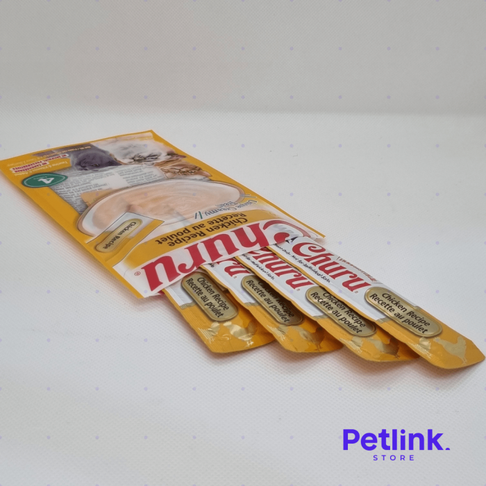 CHURU SNACK HUMEDO PARA GATOS SABOR POLLO
