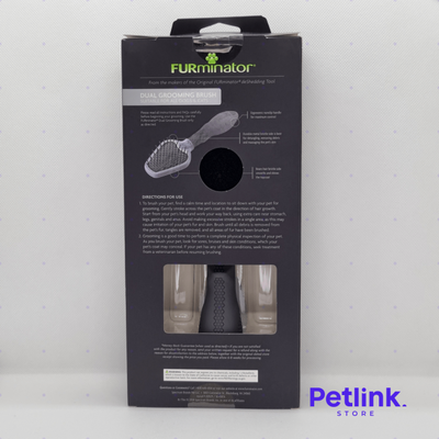 FURMINATOR CEPILLO DE ASEO DOBLE CON DOS TIPOS DE CERDAS PARA MASCOTAS