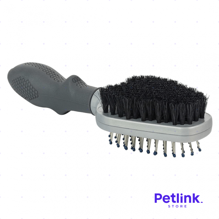 FURMINATOR CEPILLO DE ASEO DOBLE CON DOS TIPOS DE CERDAS PARA MASCOTAS