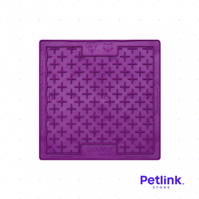 LICKIMAT PLATO ALIMENTADOR LENTO PARA PERROS MODELO BUDDY COLOR MORADO