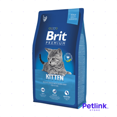 BRIT PREMIUM ALIMENTO SECO GATO CACHORRO RECETA POLLO CON SALMON BOLSA 8 KILOS