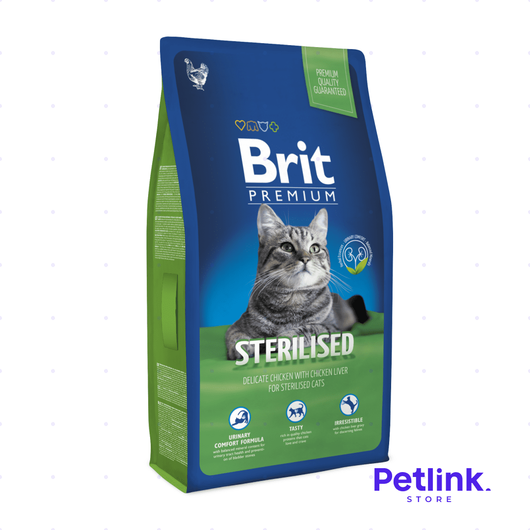 BRIT PREMIUM ALIMENTO SECO GATO ESTERILIZADO RECETA POLLO E HIGADO DE POLLO BOLSA 8 KILOS