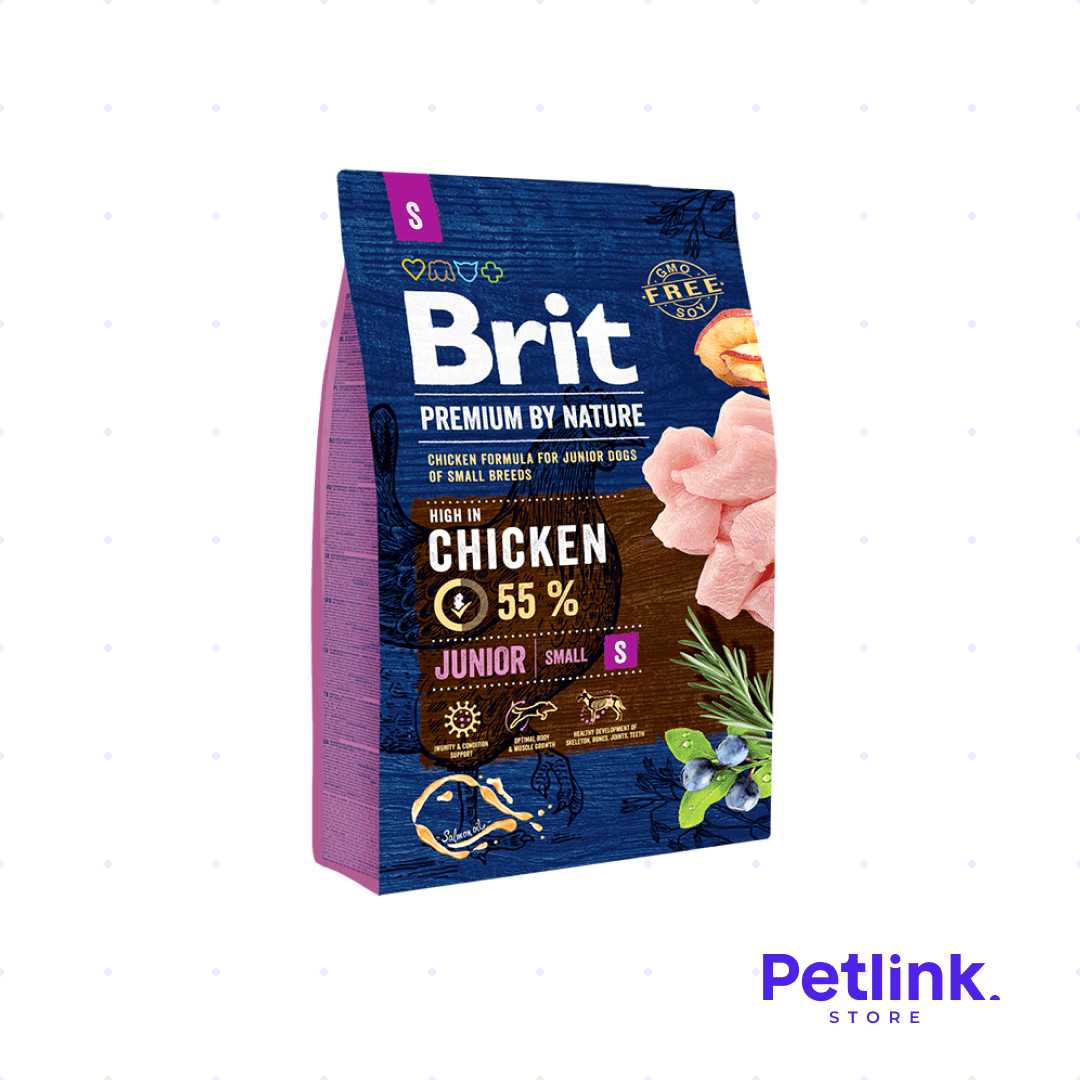 BRIT PREMIUM BY NATURE ALIMENTO SECO PERRO CACHORRO RAZA MINIATURA Y PEQUEÑA FORMULA POLLO BOLSA 3 KILOS