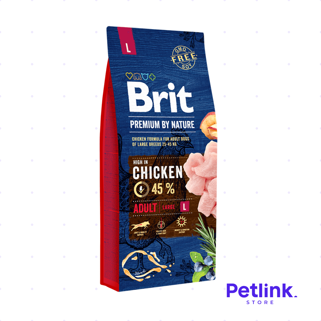 BRIT PREMIUM BY NATURE ALIMENTO SECO PERRO ADULTO RAZA GRANDE FORMULA POLLO BOLSA 15 KILOS