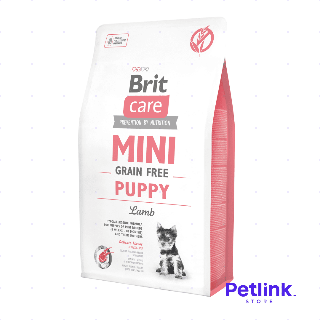 BRIT CARE ALIMENTO SECO PERRO CACHORRO RAZA MINIATURA FORMULA CORDERO LIBRE DE GRANO BOLSA 2 KILOS