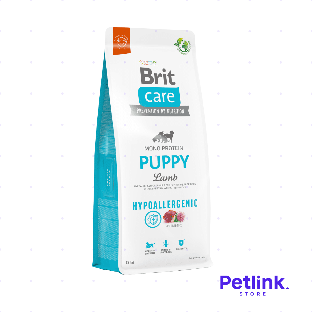 BRIT CARE ALIMENTO SECO HIPOALERGENICO PERRO CACHORRO TODAS LAS RAZAS FORMULA CORDERO BOLSA 12 KILOS