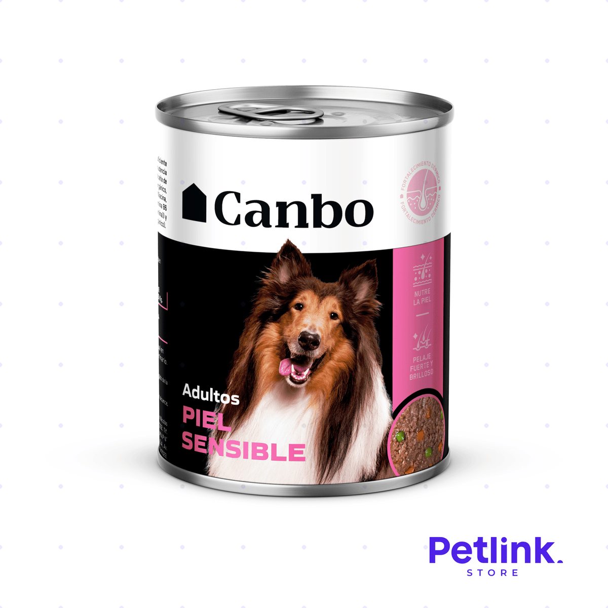 CANBO ALIMENTO HUMEDO PERRO ADULTO PATE PIEL SENSIBLE LATA 330 GRAMOS