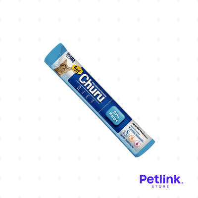 CHURU DIET SNACK HUMEDO PARA GATOS SABOR ATUN 1 TUBO 14 GRAMOS