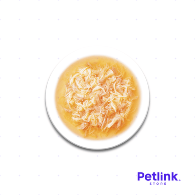 CHURU BROTH SNACK HUMEDO CALDO PARA GATOS SOPITA RECETA POLLO CON ATUN SOBRE 40 GRAMOS