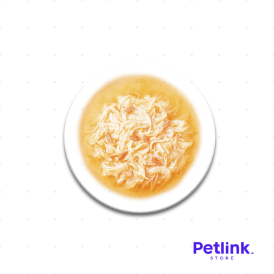 CHURU BROTH SNACK HUMEDO CALDO PARA GATOS SOPITA RECETA POLLO CON SALMON SOBRE 40 GRAMOS