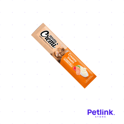 CREMI SNACK HUMEDO PARA GATOS SABOR SALMON CON ATUN 1 TUBO 12 GRAMOS