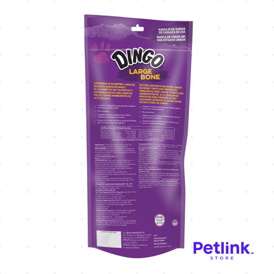DINGO SNACK CARNAZA LARGE BONE PARA PERROS SABOR POLLO PAQUETE 1 UNIDAD