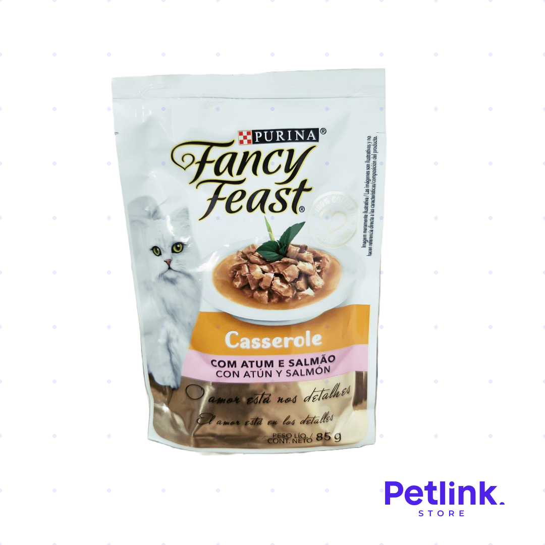 FANCY FEAST ALIMENTO HUMEDO PARA GATO RECETA ATUN CON SALMON SOBRE 85 GRAMOS