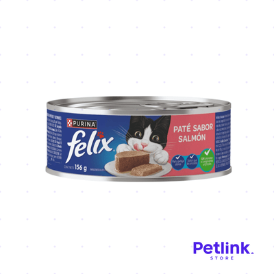 FELIX ALIMENTO HUMEDO PARA GATO PATE DE SALMON LATA 156 GRAMOS