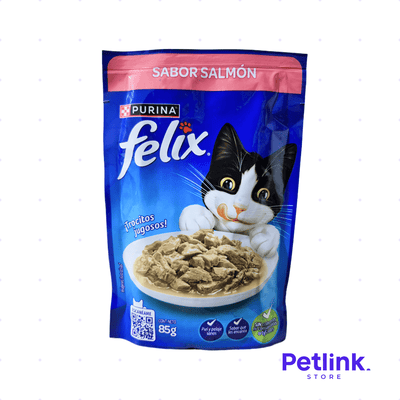 FELIX ALIMENTO HUMEDO PARA GATO SABOR SALMON SOBRE 85 GRAMOS