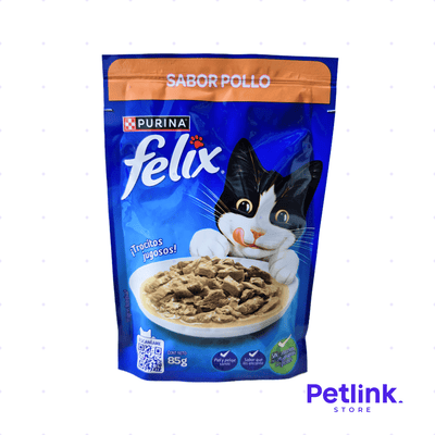 FELIX ALIMENTO HUMEDO PARA GATO SABOR POLLO SOBRE 85 GRAMOS