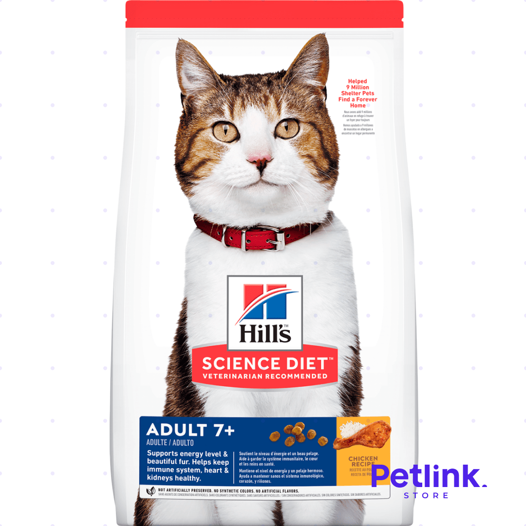 HILLS SCIENCE DIET ALIMENTO SECO GATO ADULTO MAYOR +7 AÑOS RECETA POLLO BOLSA 1.81 KILOS