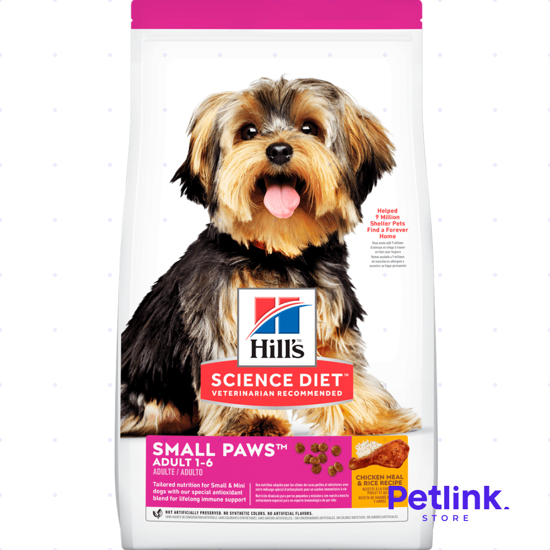 HILLS SCIENCE DIET ALIMENTO SECO PERRO ADULTO RAZA MINIATURA Y PEQUEÑA RECETA POLLO Y ARROZ BOLSA 2.04 KILOS