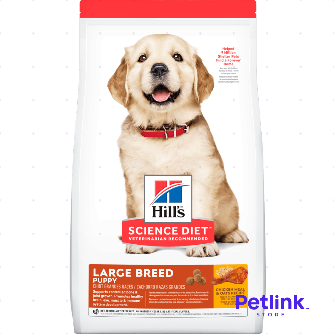 HILLS SCIENCE DIET ALIMENTO SECO PERRO CACHORRO RAZA GRANDE RECETA POLLO Y AVENA BOLSA 13.60 KILOS