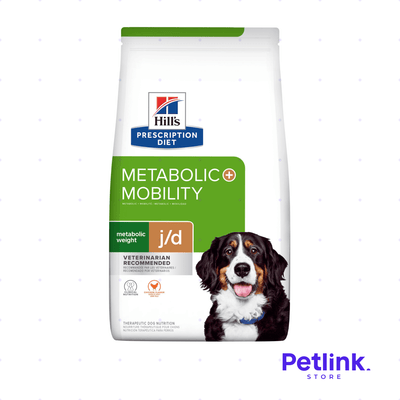 HILLS PRESCRIPTION DIET METABOLIC + MOBILITY J/D ALIMENTO SECO PERRO TODAS LAS RAZAS CONTROL DE PESO Y CUIDADO ARTICULAR BOLSA 3.85 KILOS