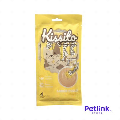KISSITO SNACK HUMEDO PARA GATOS SABOR POLLO