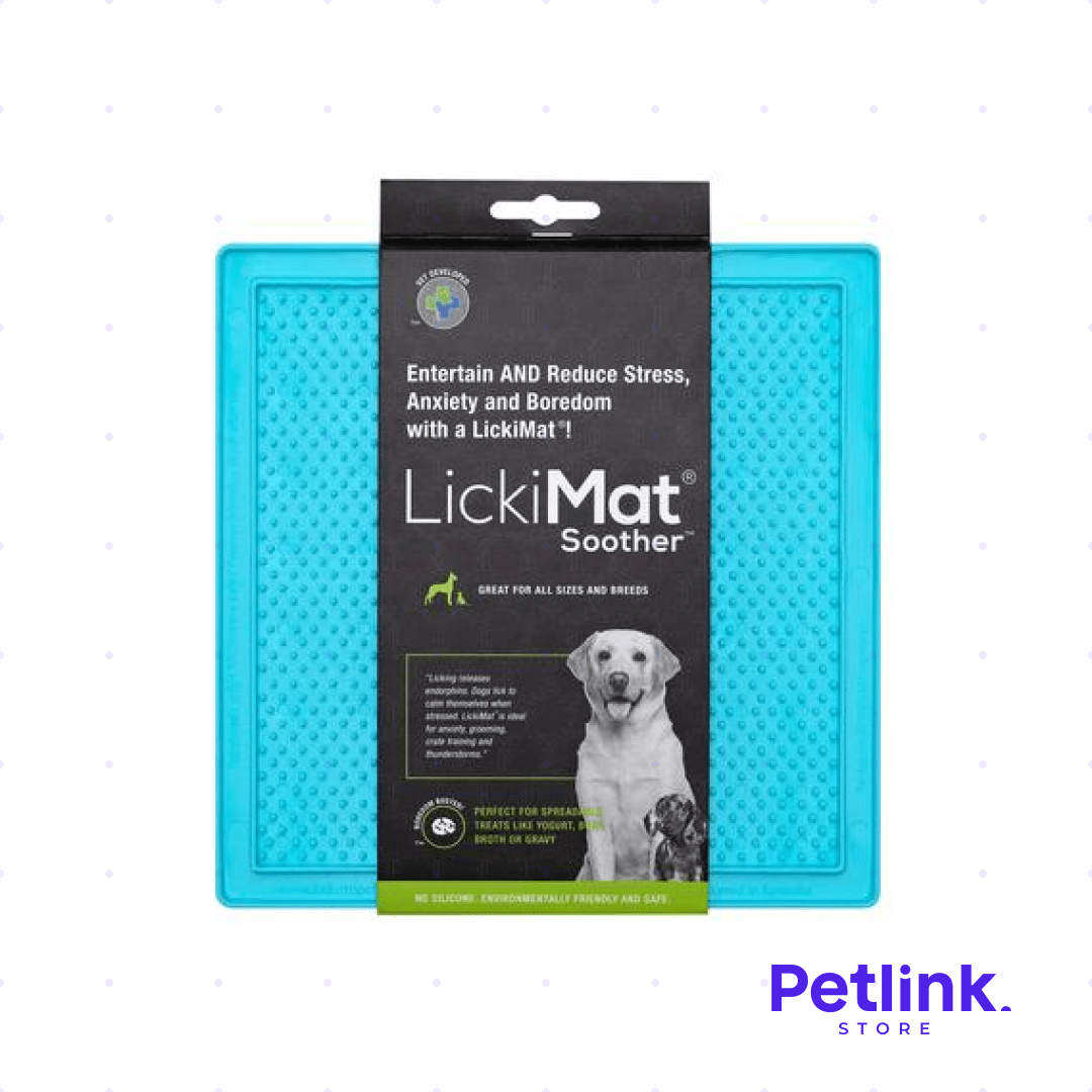 LICKIMAT PLATO ALIMENTADOR LENTO PARA PERROS MODELO SOOTHER COLOR TURQUESA