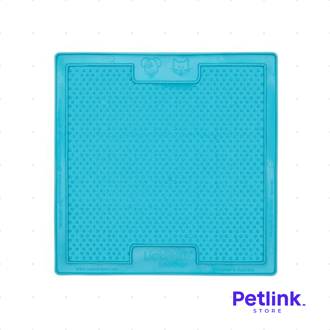 LICKIMAT PLATO ALIMENTADOR LENTO PARA PERROS MODELO SOOTHER COLOR TURQUESA