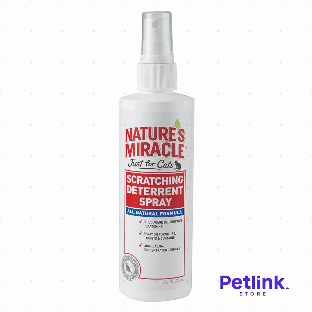 NATURE'S MIRACLE AEROSOL ANTIARAÑAZOS DESTRUCTIVOS SPRAY NO RASGUÑOS SOLO PARA GATOS BOTELLA 236ML