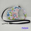 PETCARE CORREA RETRACTIL CON SISTEMA DE FRENADO PARA PERRO TODAS LAS RAZAS HASTA 12KG DISEÑO DE FLORES