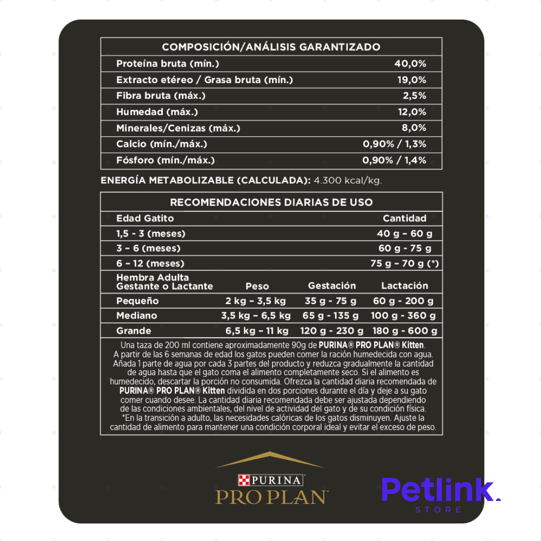 PROPLAN ALIMENTO SECO GATO CACHORRO RECETA POLLO BOLSA 3 KILOS