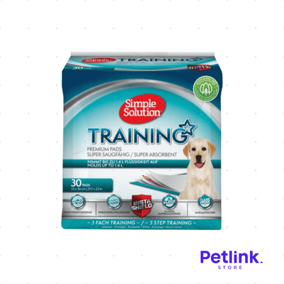 SIMPLE SOLUTION PAÑALES DE ENTRENAMIENTO PERRO CACHORRO PAQUETE 30 UNIDADES (55 X 56 CM)