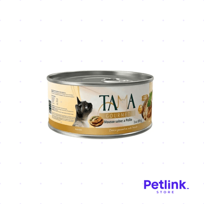 TAMA GOURMET ALIMENTO HUMEDO PARA GATOS MOUSSE SABOR A POLLO LATA 85 GRAMOS