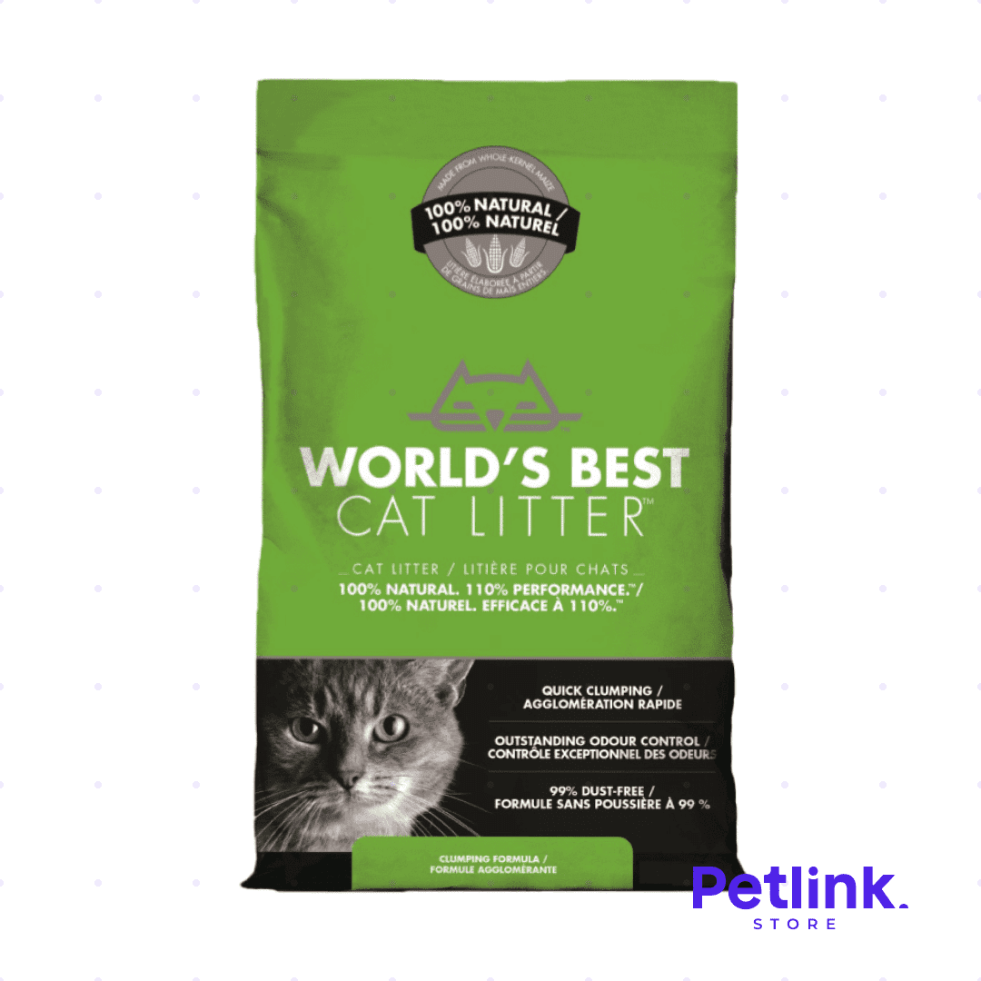 WORLDS BEST CAT LITTER ARENA PARA GATO AGLUTINANTE SIN PERFUME BOLSA 3.18 KILOS