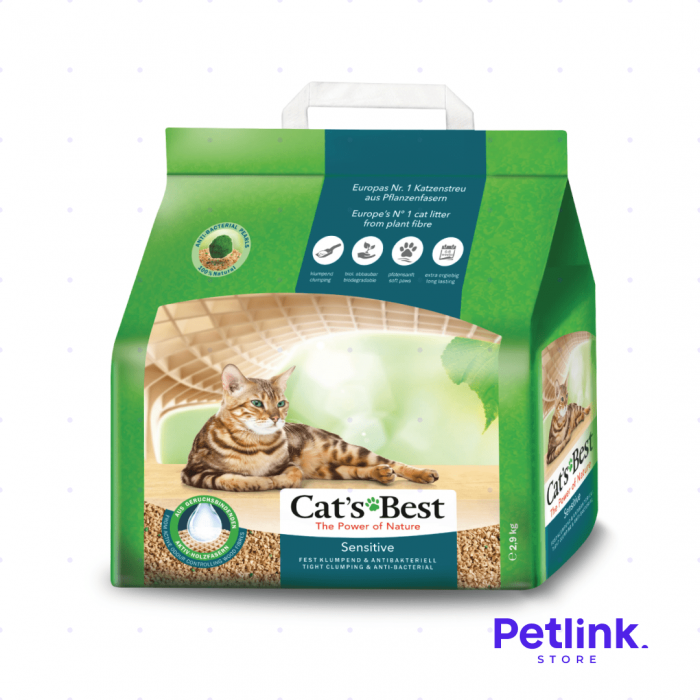 CATS BEST SENSITIVE ARENA PARA GATO ANTIBACTERIANA BOLSA 2.90 KILOS