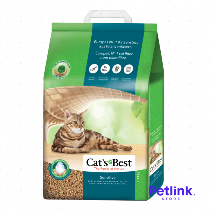 CATS BEST SENSITIVE ARENA PARA GATO ANTIBACTERIANA BOLSA 7.20 KILOS