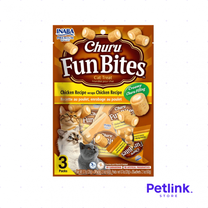 CHURU FUN BITES SNACK PARA GATOS SABOR POLLO