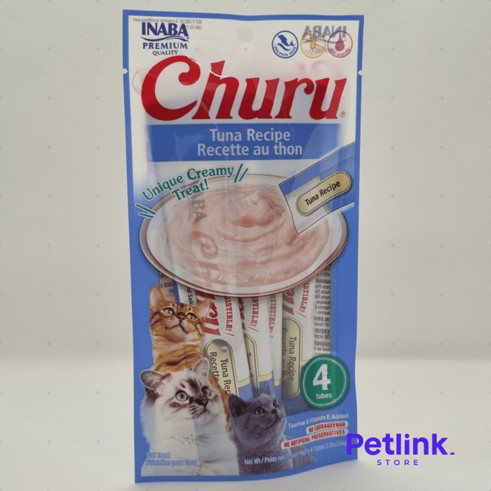 CHURU SNACK HUMEDO PARA GATOS SABOR ATUN