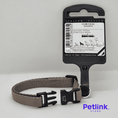 FERPLAST COLLAR DE NYLON PARA PERRO RAZA PEQUEÑA MODELO CLUB C10/32 COLOR MARRON