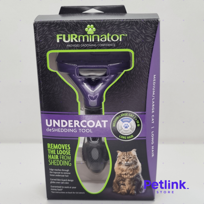 FURMINATOR CEPILLO DESLANADOR DE PELAJE PARA GATO MEDIANO Y GRANDE DE PELO LARGO