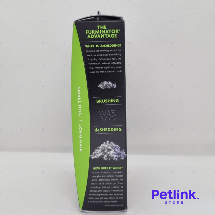 FURMINATOR CEPILLO DESLANADOR DE PELAJE PARA PERRO RAZA MINIATURA Y PEQUEÑO DE PELO LARGO